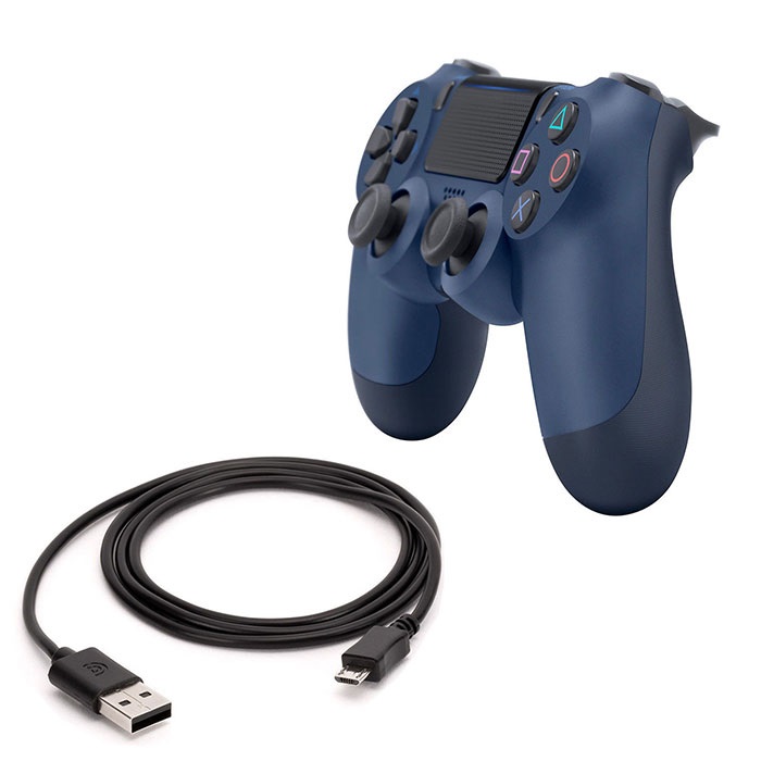 Control Dualshock 4 Midnight Blue + Cable Carga Regalo 